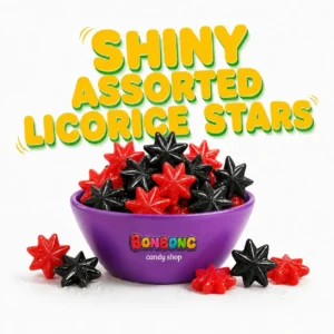 SHINY ASSORTED LICORICE STARS